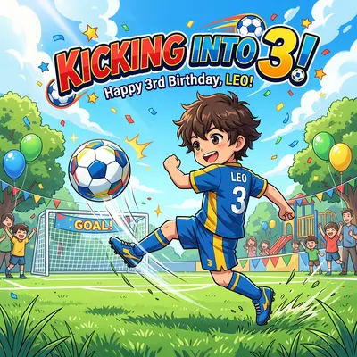 3rd Birthday Soccer Kick preview