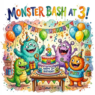 3rd Birthday Monster Bash preview