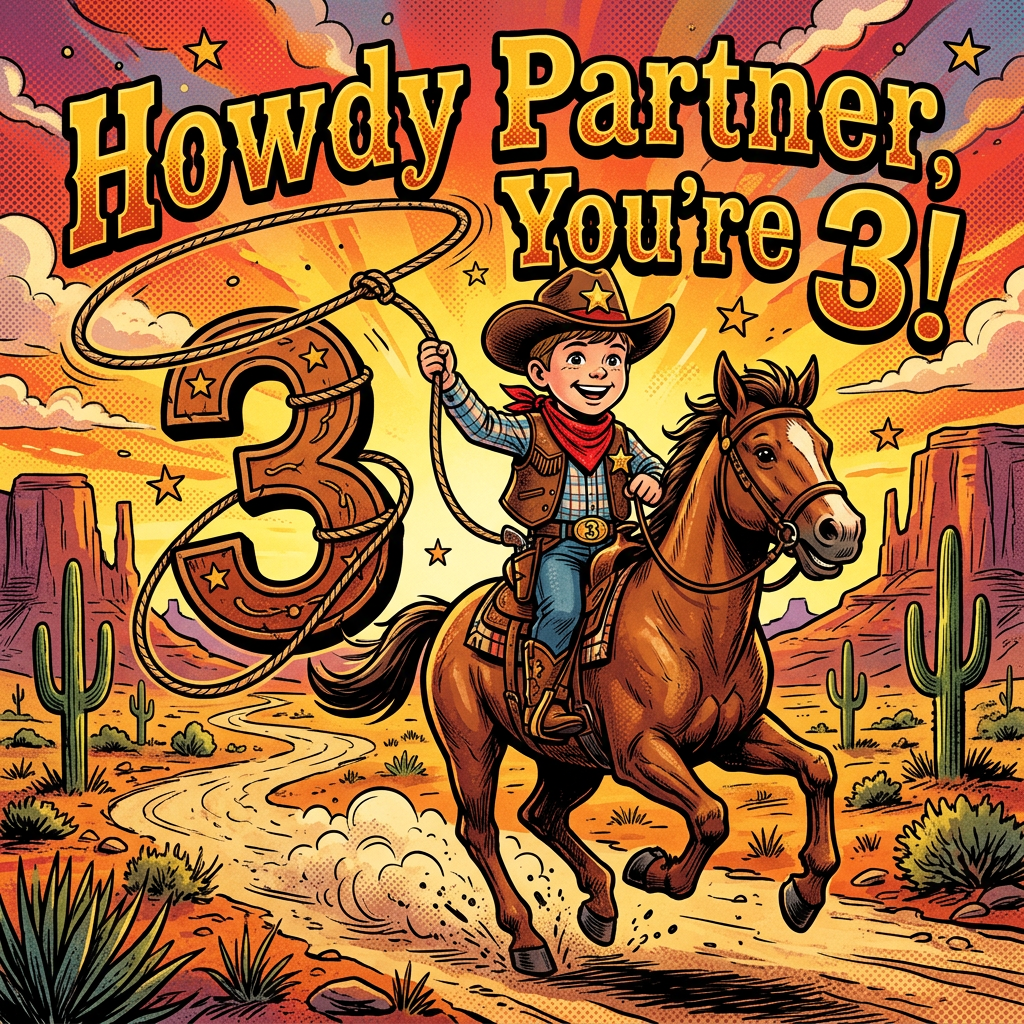 3rd Birthday Cowboy Round-Up preview