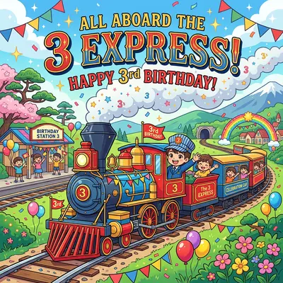 3rd Birthday Train Conductor preview