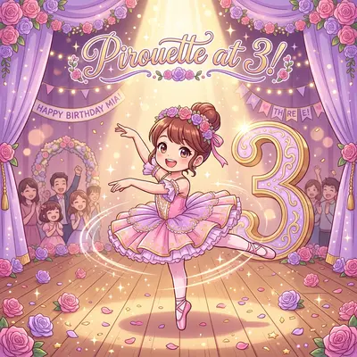 3rd Birthday Ballerina Twirl preview