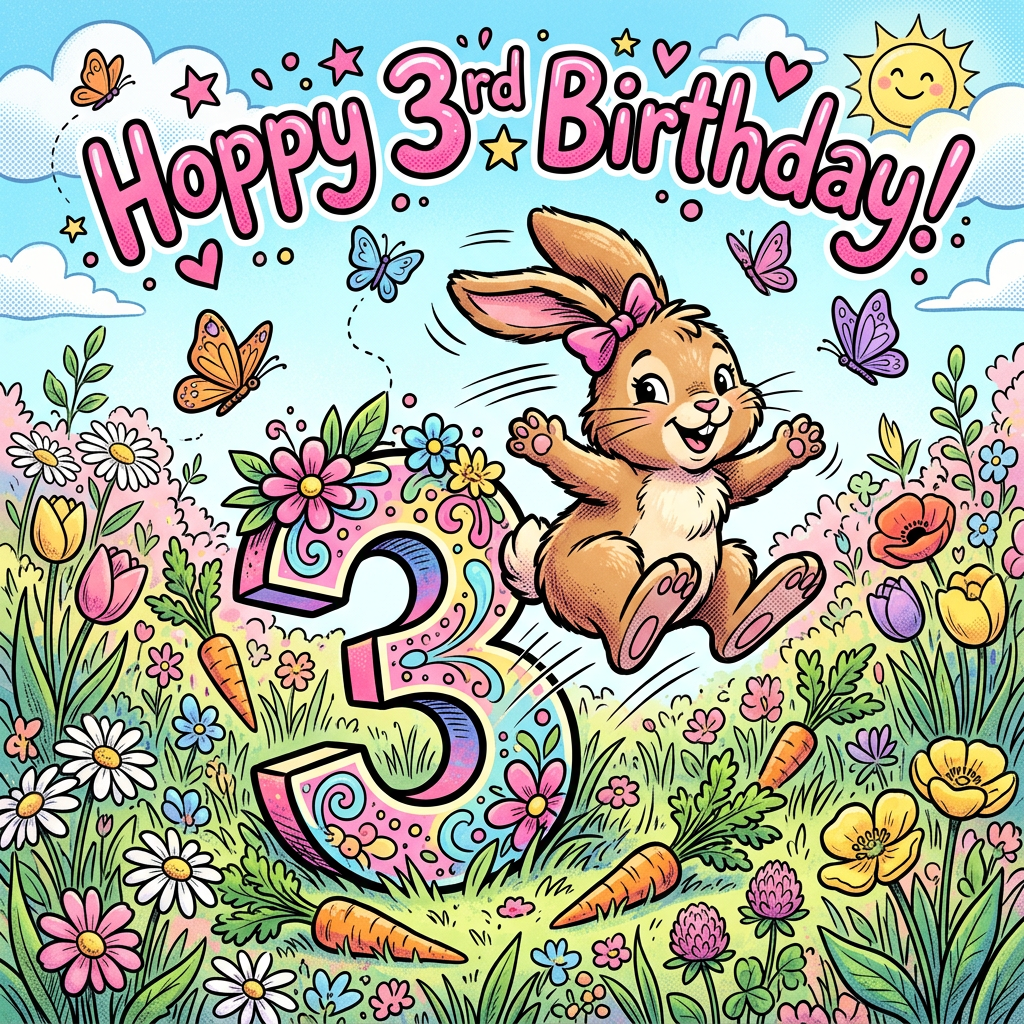 3rd Birthday Bunny Hop preview