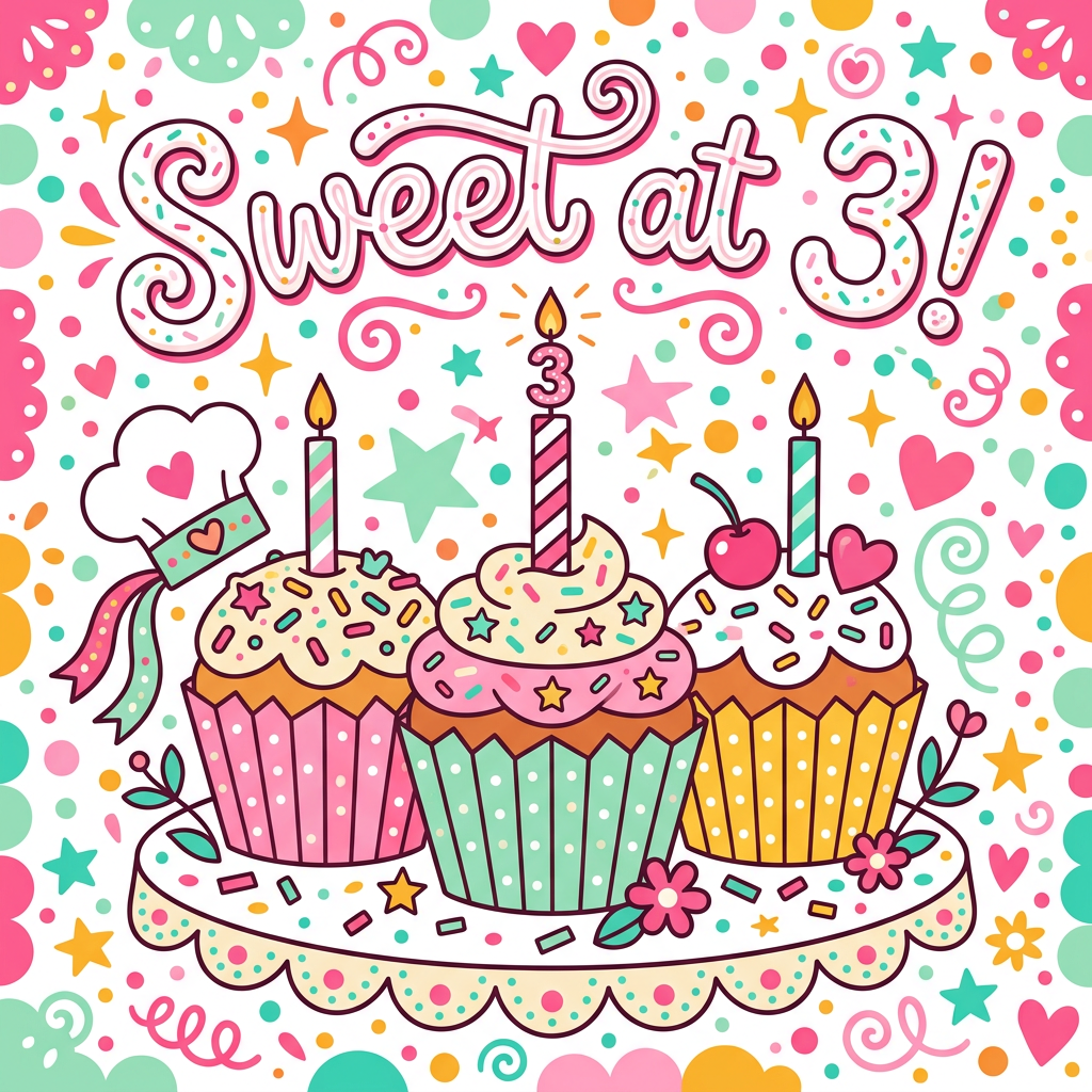3rd Birthday Cupcake Bakery preview