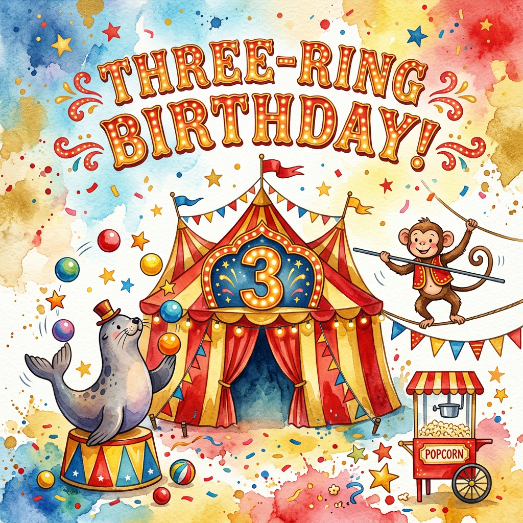 3rd Birthday Circus Stars preview