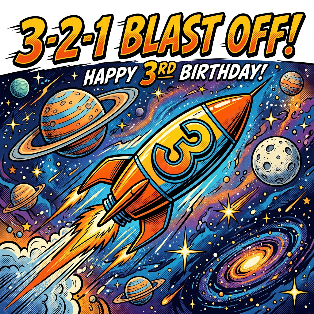 3rd Birthday Space Stars preview