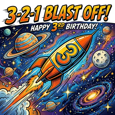 3rd Birthday Space Stars preview