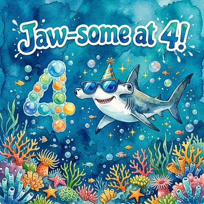 4th Birthday Shark Ocean preview