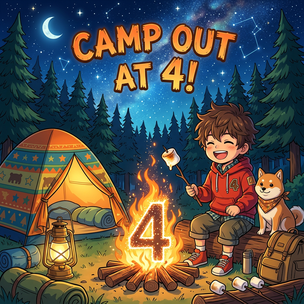 4th Birthday Camping Tent preview