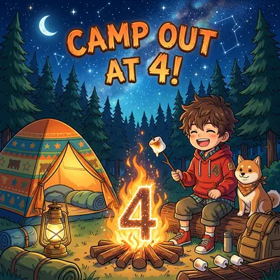 4th Birthday Camping Tent preview