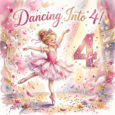 4th Birthday Ballerina Swan preview