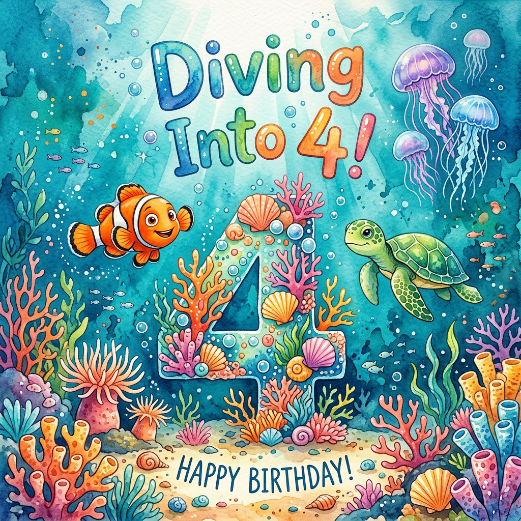4th Birthday Aquarium preview