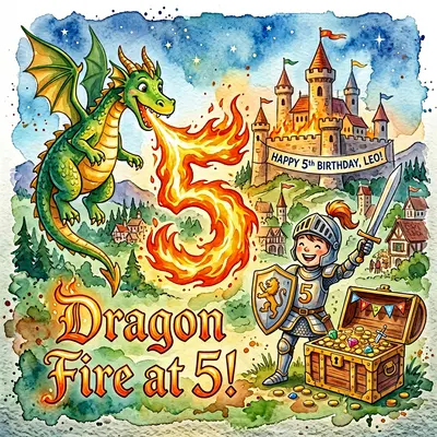 5th Birthday Dragon Fire preview