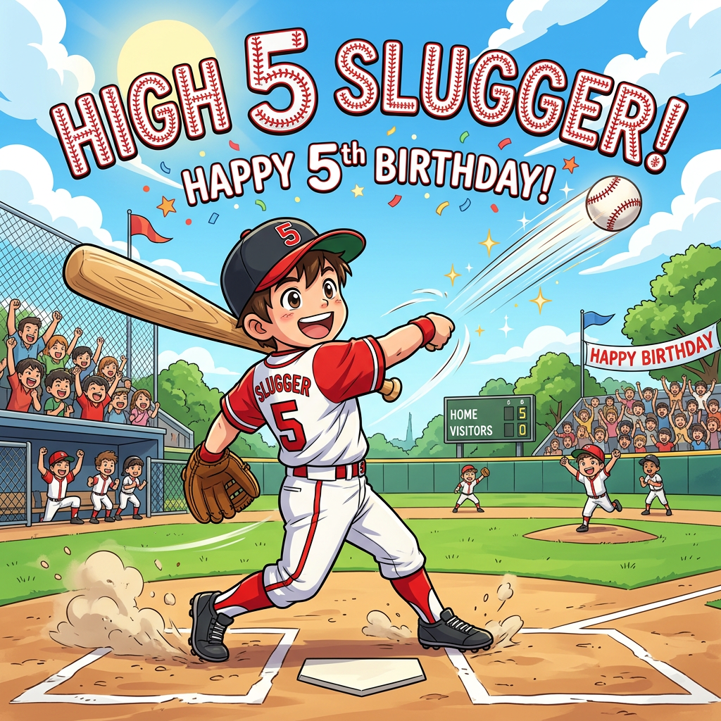 5th Birthday Baseball Slugger preview