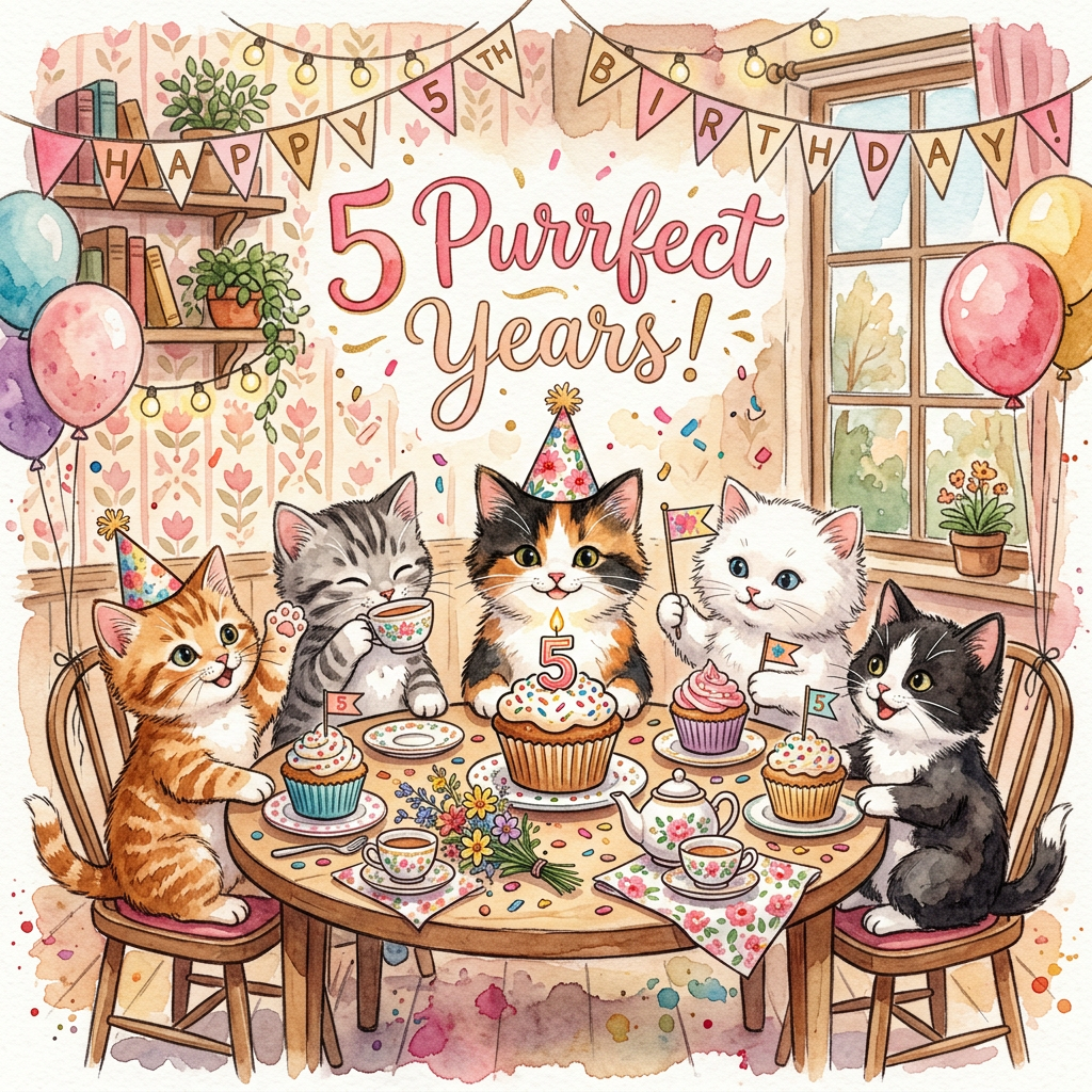 5th Birthday Kitty Cafe Girl preview
