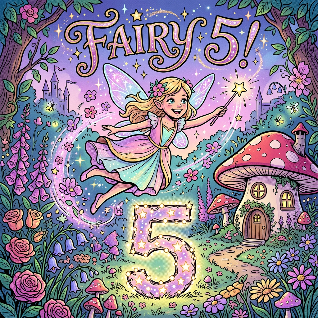 5th Birthday Garden Fairy Girl preview