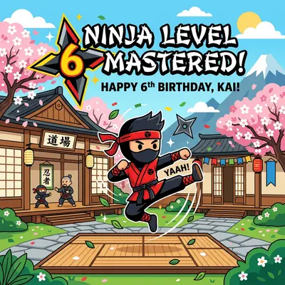 6th Birthday Ninja Training preview