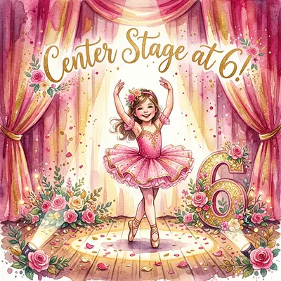 6th Birthday Dance Recital Girl preview