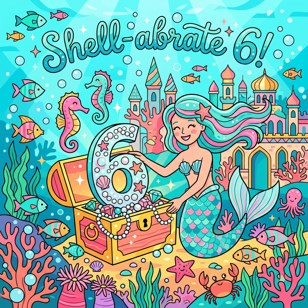 6th Birthday Mermaid Pearl Girl preview