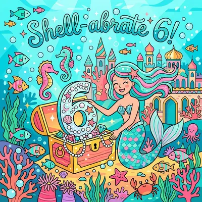 6th Birthday Mermaid Pearl Girl preview