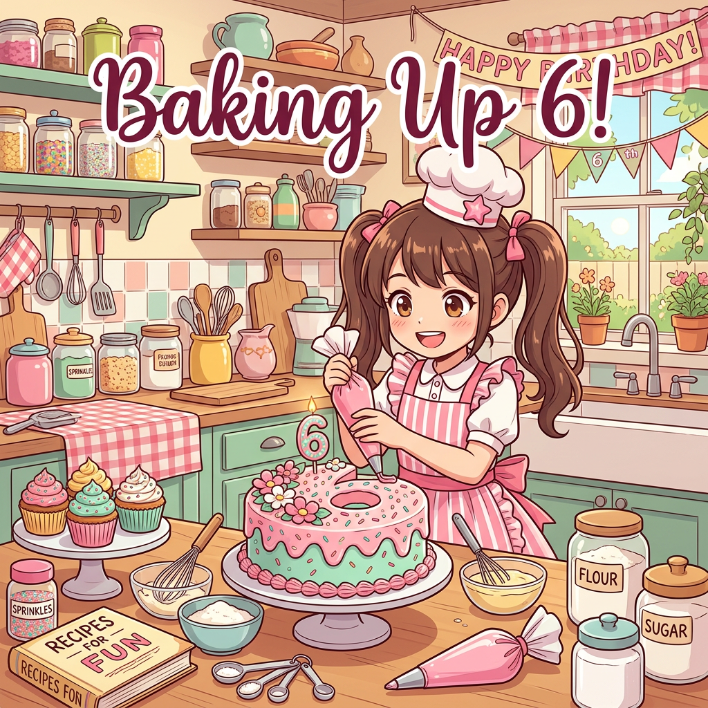 6th Birthday Cooking Chef Girl preview