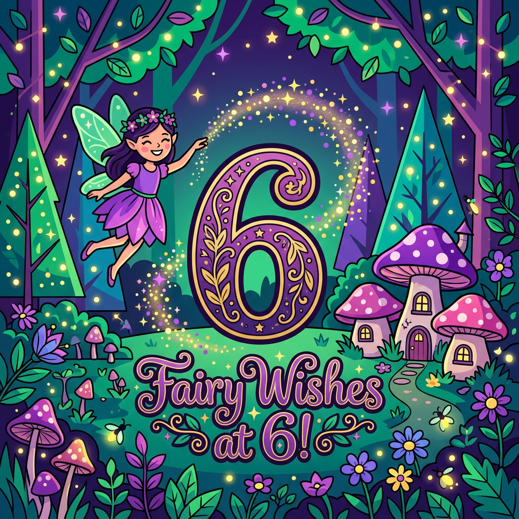 6th Birthday Fairy Forest Girl preview