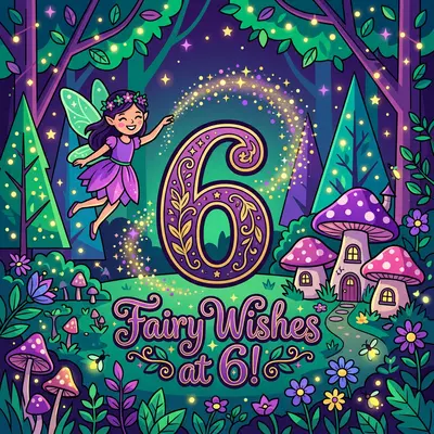6th Birthday Fairy Forest Girl preview