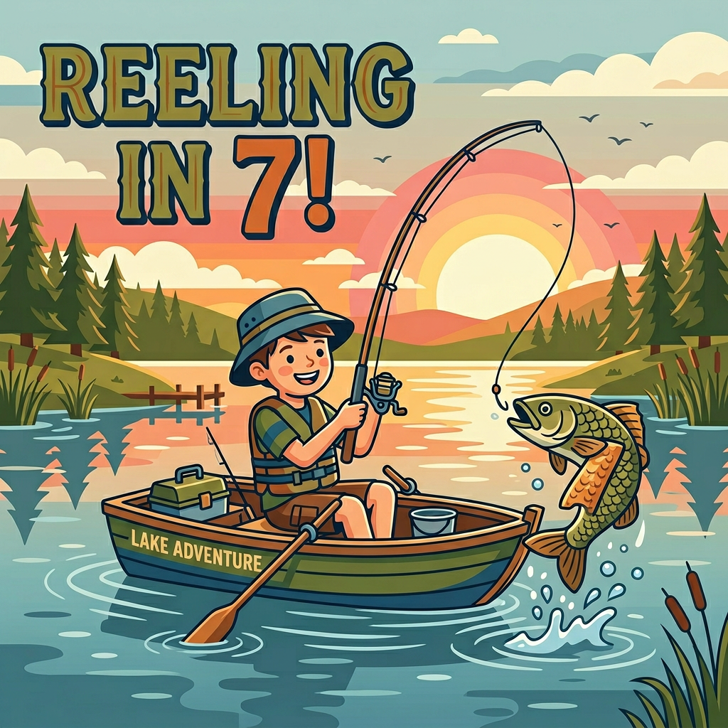 7th Birthday Fishing Boy preview
