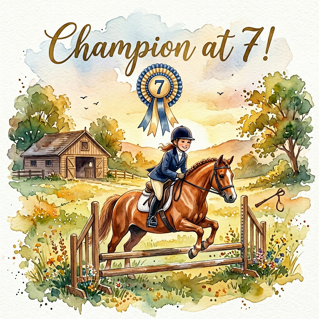 7th Birthday Horse Show Girl preview