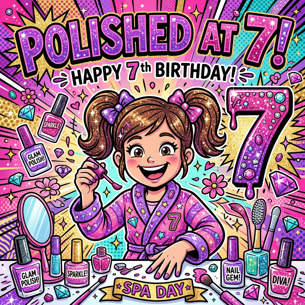 7th Birthday Nail Spa Girl preview