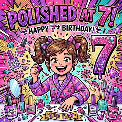 7th Birthday Nail Spa Girl preview