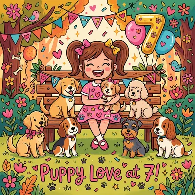 7th Birthday Puppy Daycare Girl preview