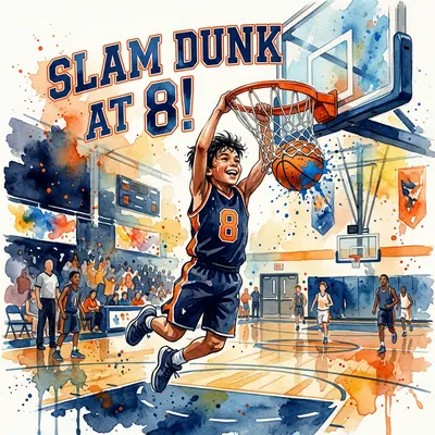 8th Birthday Basketball Dunk Boy preview
