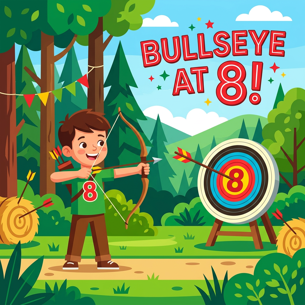 8th Birthday Archery Boy preview