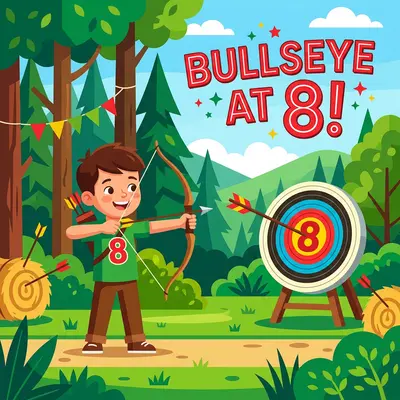 8th Birthday Archery Boy preview