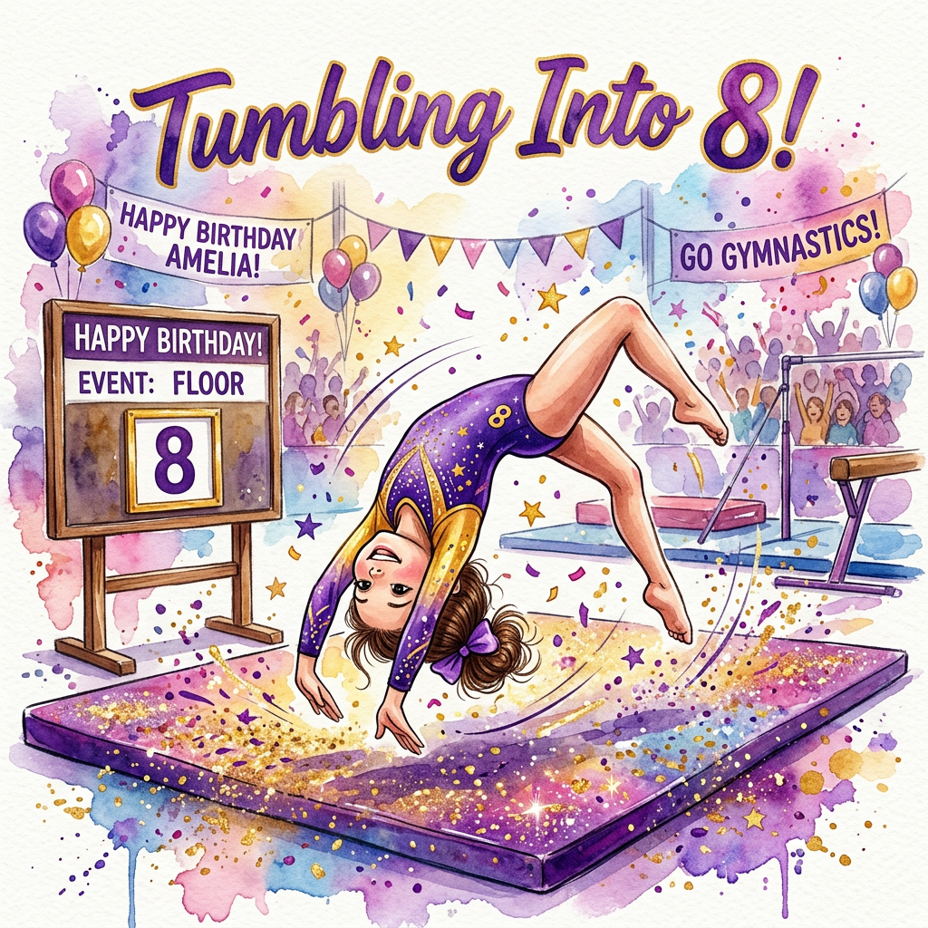 8th Birthday Gymnastics Floor preview
