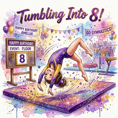 8th Birthday Gymnastics Floor preview