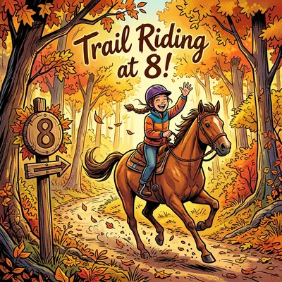 8th Birthday Horse Trail Girl preview