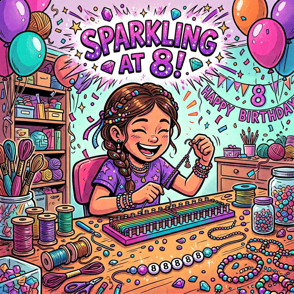8th Birthday Jewelry Making Girl preview