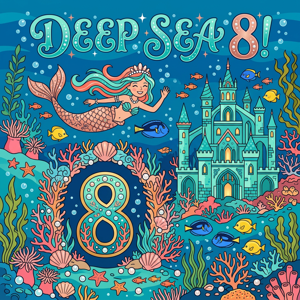 8th Birthday Mermaid Castle Girl preview