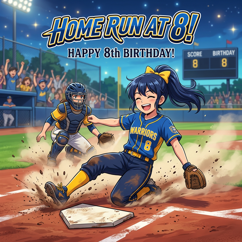 8th Birthday Softball Star Girl preview