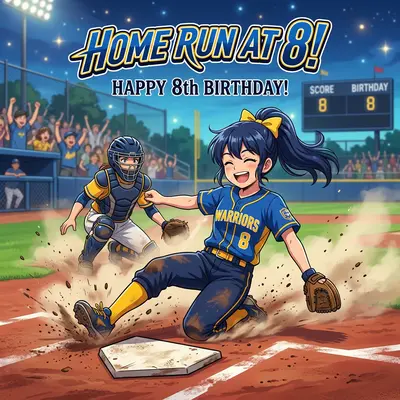 8th Birthday Softball Star Girl preview
