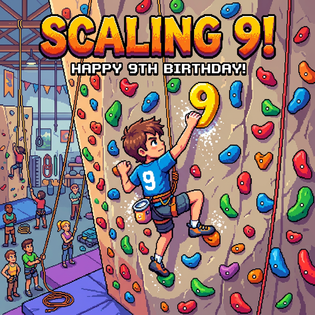 9th Birthday Rock Wall preview