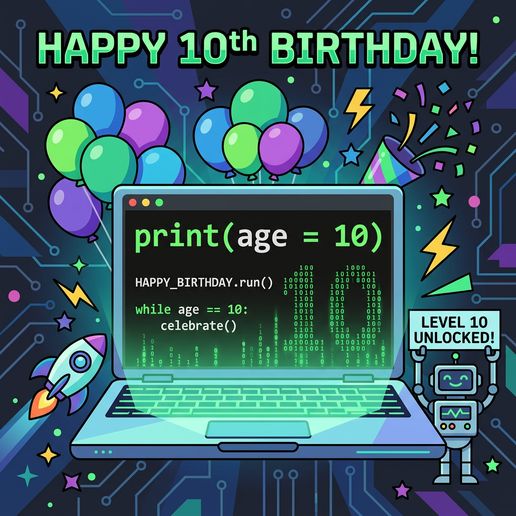 10th Birthday Tech Coder Boy preview
