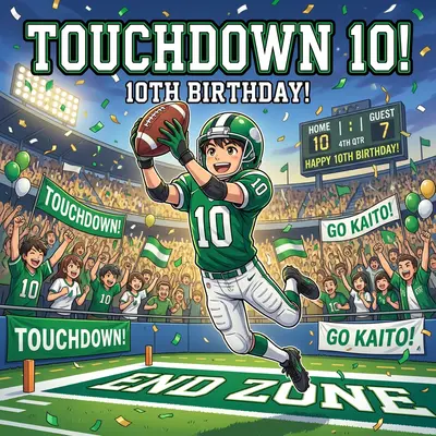 10th Birthday Football Star Boy preview