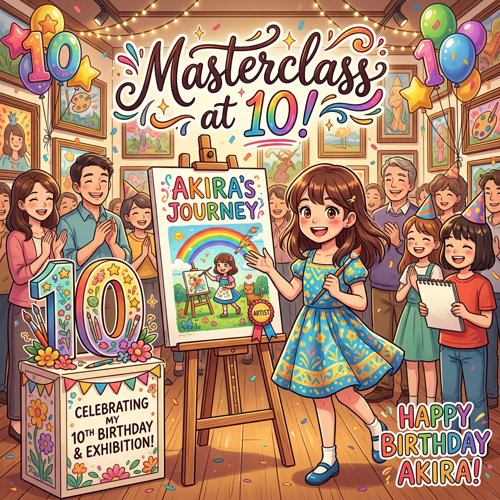 10th Birthday Art Show Girl preview