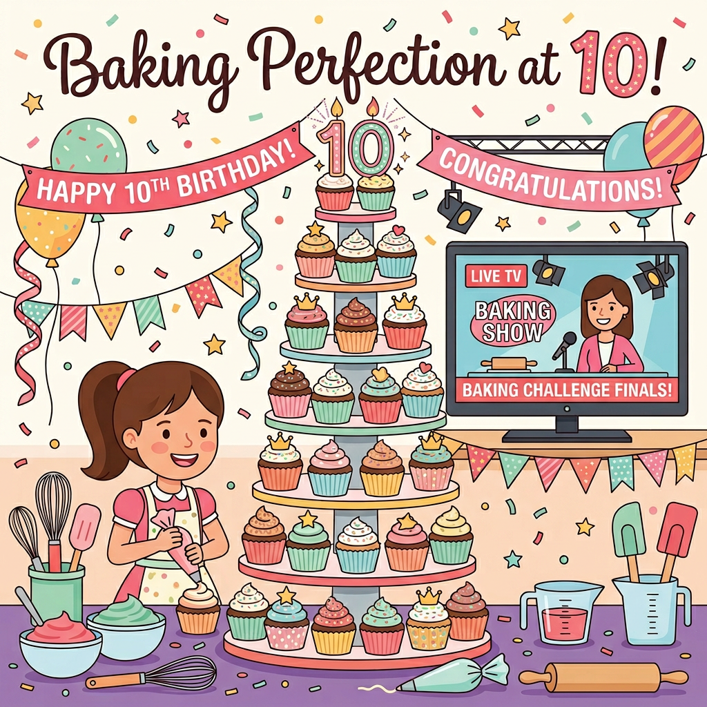 10th Birthday Baking Champion Girl preview