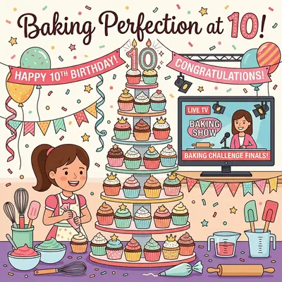 10th Birthday Baking Champion Girl preview