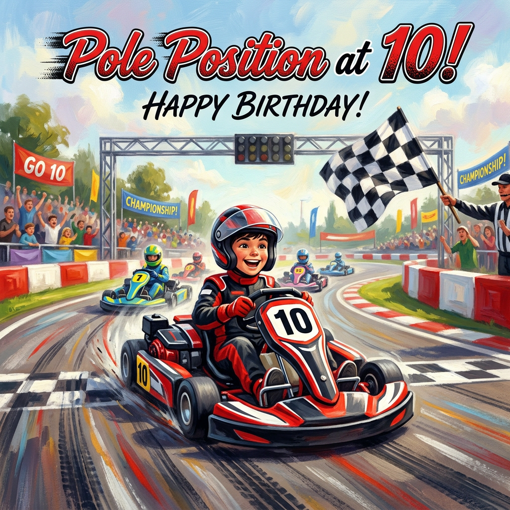 10th Birthday Go Kart Racing preview