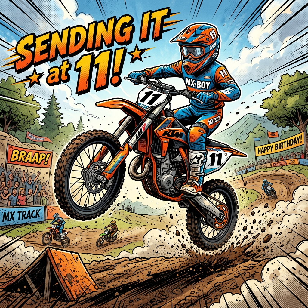 11th Birthday Dirt Bike Boy preview