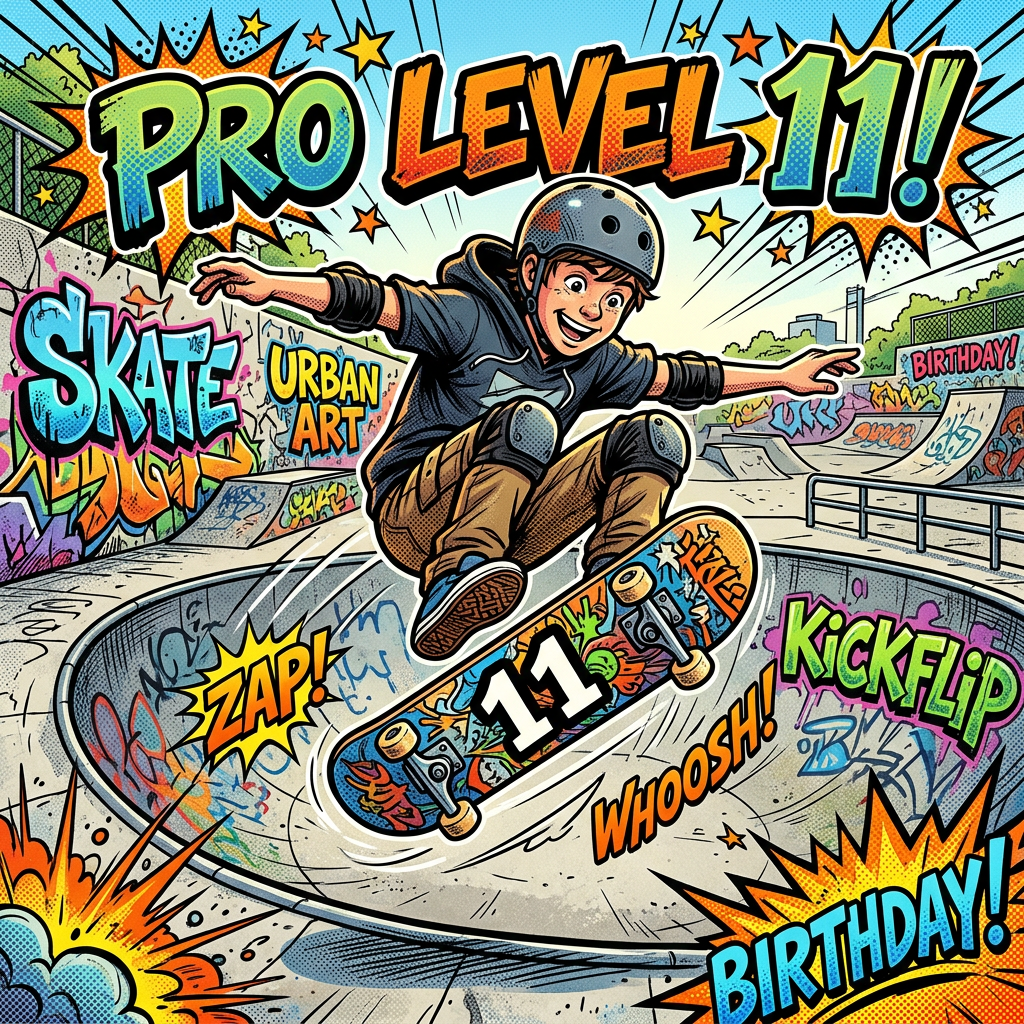 11th Birthday Skateboard Pro Boy preview